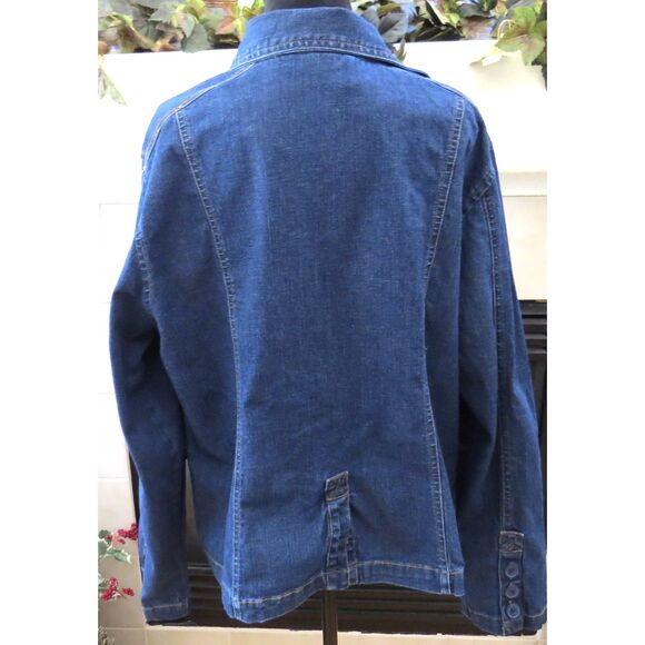 Bill Blass Vintage 90's Women's Denim Jacket/Blazer Large ** EUC - Picture 6 of 10